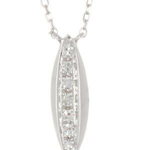 Dana Rebecca 14k Wg "Lori Paige" Diamond Necklace - image 1